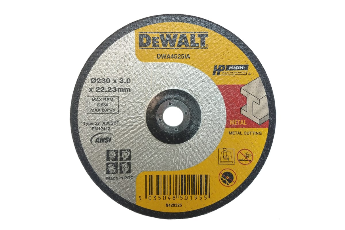 Круг отрезной по металлу DeWALT DWA4525IA-AE 230 x22.2x 3.0 DWA4525IA-AE